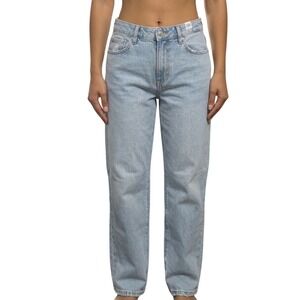 Seven7 Loose Straight Leg Jeans Key West Light Wash High Rise  Womens 16